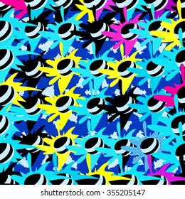 Graffiti Abstract beautiful colorful background grunge texture vector illustration