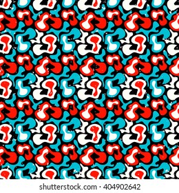 Graffiti abstract color seamless background