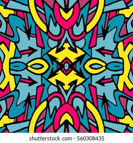 Graffiti abstract color seamless background