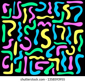 Graffiti abstract pattern. Vector illustration