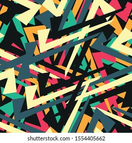 Graffiti abstract seamless pattern grunge effect vector illustration