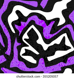 Graffiti abstract seamless pattern grunge effect vector illustration