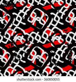 Graffiti abstract seamless pattern grunge effect vector illustration