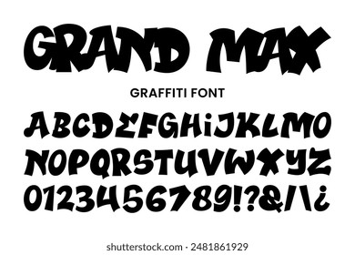 Graffiti alphabet, Graffiti letter black for poster, print files, tshirt design, logos