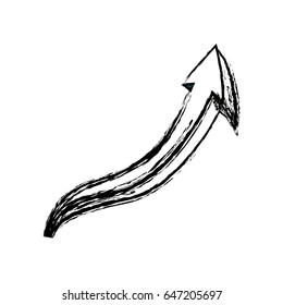 graffiti arrow abstract design creative icon