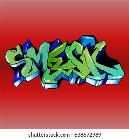 Graffiti arrows designs. Vector illustration.