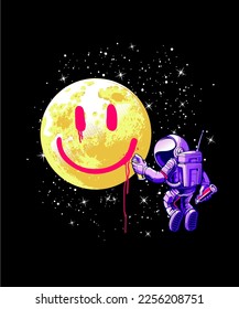 "Graffiti art astronauts" vector illustration design.
The design is suitable for use on t-shirts and posters