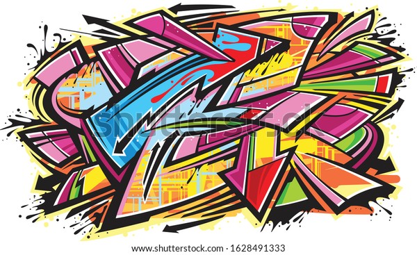 Graffiti Art Background Design Element Stock Vector Royalty Free