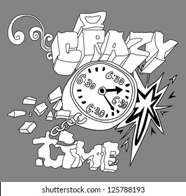 Graffiti art illustration