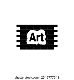 Graffiti art vector icon on white background