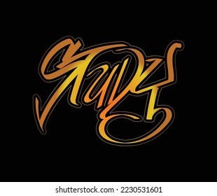 graffiti palabra de arte de STUDY