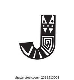 Graffiti aztec alphabet abjad in style handwriting art illustration design vector