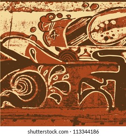 graffiti background. grunge textures. vector illustration.