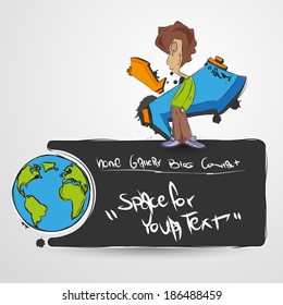 Graffiti background. Horizontal graffiti banner. Vector EPS 10 illustration. 