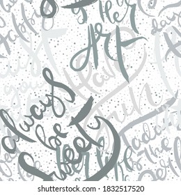 Graffiti background seamless pattern. Hand style tagging. Vandal vector lettering