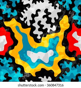 Graffiti background seamless texture