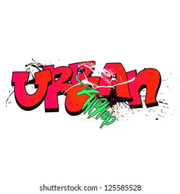 Graffiti background, urban art