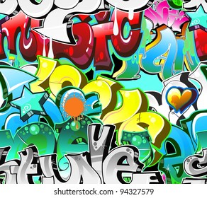 Graffiti Background Urban Art. Street wall