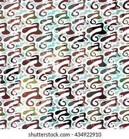 Graffiti beautiful seamless pattern vector illustration grunge effect