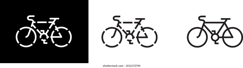 graffiti bicycle icon , vector illustration