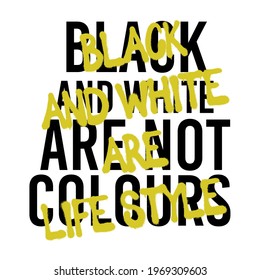Graffiti black and white slogan print with smile face - Hipster graphic vector pattern for tee - t shirt and sweatshirt