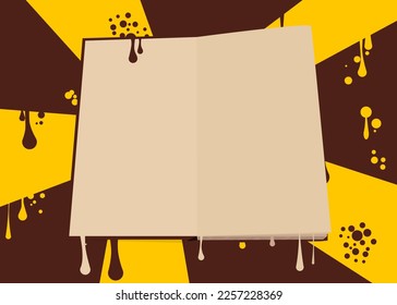 Graffiti Book Background. Abstract modern education street art decoration performed in urban painting style.