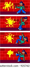 Graffiti Break Dancer