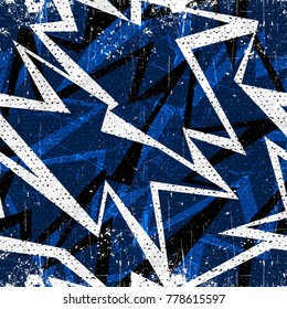 Graffiti bright psychedelic seamless pattern on a black background vector illustration