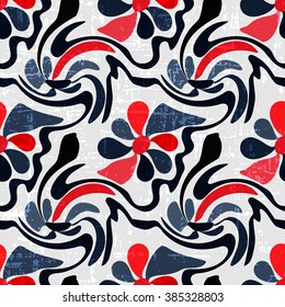 Graffiti bright seamless pattern on a white background vector illustration