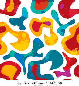 Graffiti bright seamless pattern on a white background vector illustration