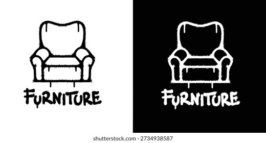 Graffiti Chair logo vector
