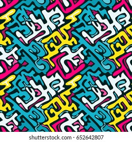 graffiti color seamless pattern