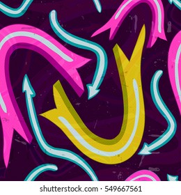 graffiti colored geometrical objects vector illustration