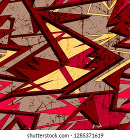Graffiti colorful background seamless texture