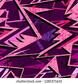 Graffiti colorful background seamless texture