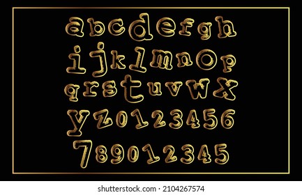 Graffiti comics style font. Vector alphabet