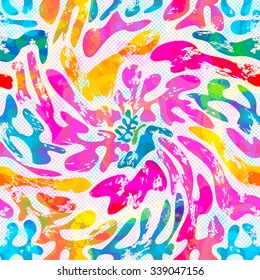 Graffiti delicate abstract seamless background vector illustration