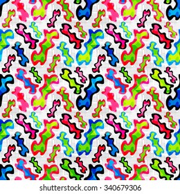 Graffiti delicate abstract seamless background vector illustration