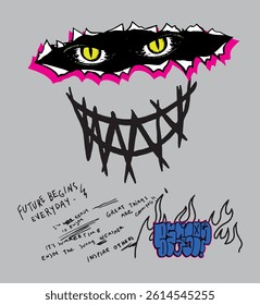 Graffiti element, vector illustration, for t-shirt graphic