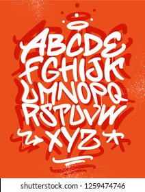 Graffiti Font Alphabet