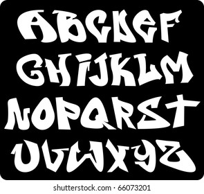 Graffiti Font Alphabet