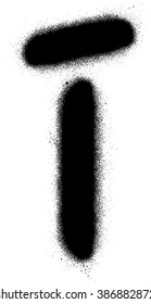 Graffiti I font in black over white