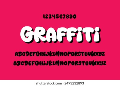 Graffiti-Schrift | Funky Font | Logo-Schriftart | verzierend