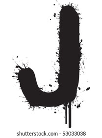 Graffiti Font J