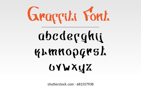 Graffiti Font Lowercase