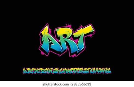 Graffiti-Texteffekt, Spray- und Straßentext-Stil