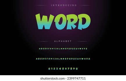 Graffiti font text effect, spray and street text style
