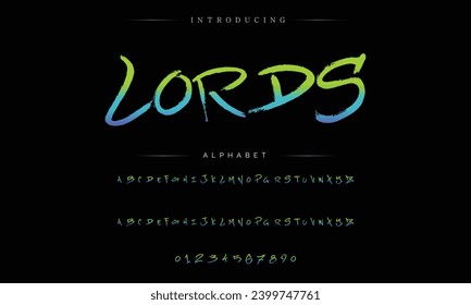 Graffiti font text effect, spray and street text style