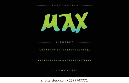 Graffiti font text effect, spray and street text style
