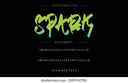 Graffiti-Texteffekt, Spray- und Straßentext-Stil
